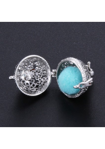 Siyah Çinko Kaplama Çiçek Topu Aromaterapi Kolye Bilezik Uçucu Yağ Yayıcı Bileklik Charm Bilezik Patlamış Mısır Zinciri Takı Madalyon (Yurt Dışından) indirimleri