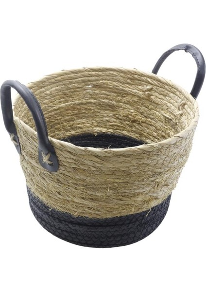 Dekoratif Dayanıklı Rattan Hasır Sepet Küçük Boy