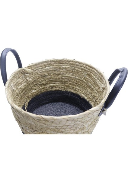 Dekoratif Dayanıklı Rattan Hasır Sepet Küçük Boy