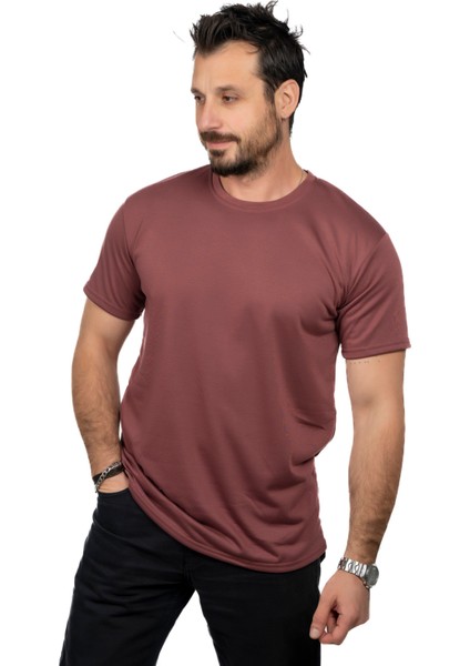Aşırı Terleme Önleyici Bisiklet Yaka T-Shirt, Ter Sızdırmaz, Çift Katmanlı