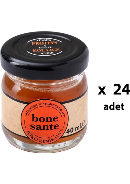 Ilikli Kemik Suyu (40ML x 24 Adet) 1 Set Bone Drops