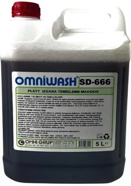 SD-666 Pleyt Izgara Temizleme 5000 ml