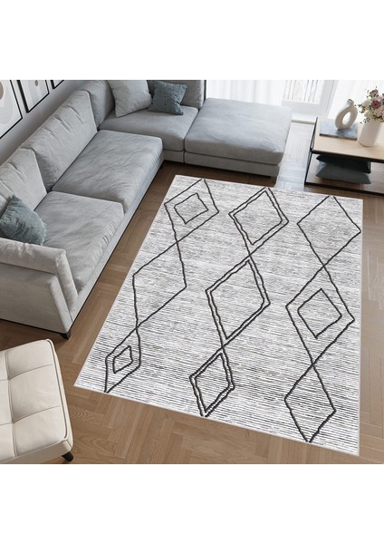 Dijital Baskı Yıkanabilir Kaymaz Taban Salon Halısı ve Yolluk RVG0695