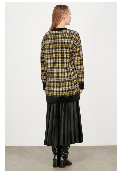 21509 Ekose Desnli Triko Mink Tunik Qks Tunik 21509 #23-12#