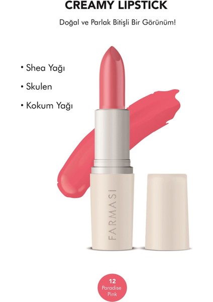 Creamy Lipstick 12 Paradise Pink 4 gr