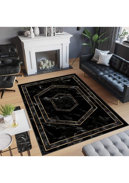 Dijital Baskı Yıkanabilir Kaymaz Taban Salon Halısı ve Yolluk LNA0735
