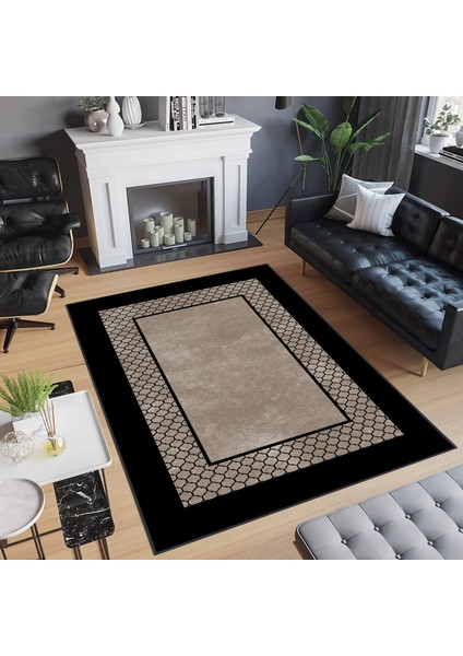 Dijital Baskı Yıkanabilir Kaymaz Taban Salon Halısı ve Yolluk RVG0712-SM421