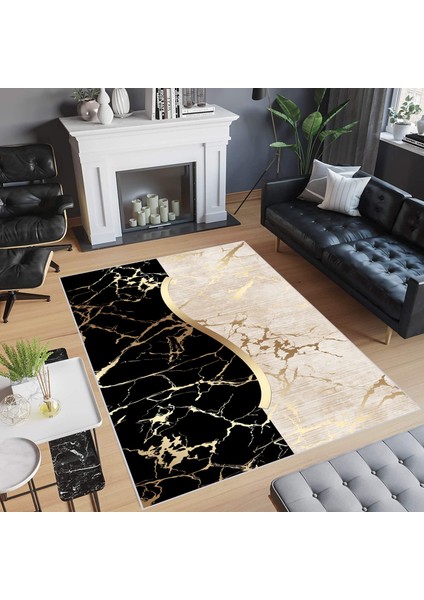 Dijital Baskı Yıkanabilir Kaymaz Taban Salon Halısı ve Yolluk RVG0713