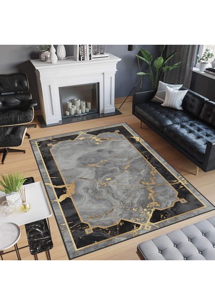Dijital Baskı Yıkanabilir Kaymaz Taban Salon Halısı ve Yolluk LNA0731