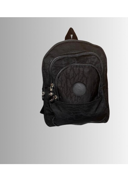 Kadın Siyah 4 Gözlü Sırt Çantası