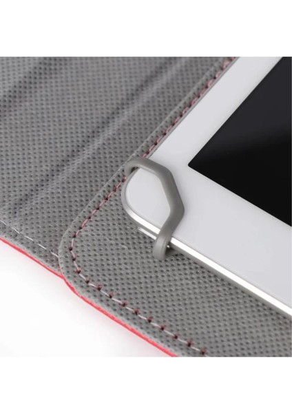 Casper Via S48 Uyumlu 8" Dönerli Standlı Deri Tablet Kılıfı - Mor
