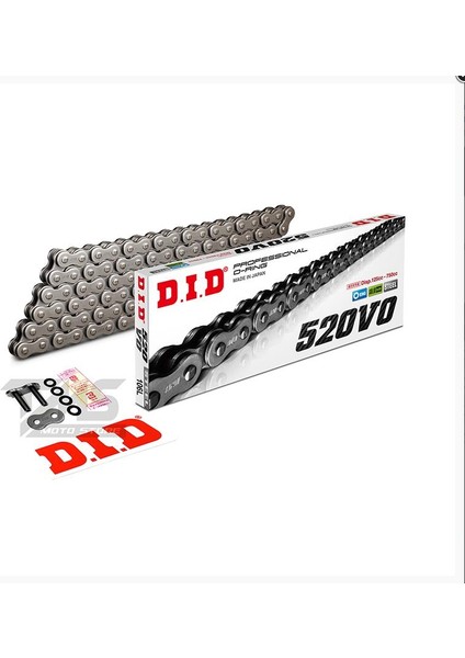 CFMOTO 250SR (2020-2024) 520-106 O-RİNGLİ ZİNCİR (ÇELİK RENK) modelleri