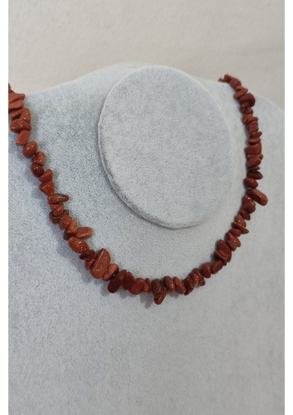 Kahve Yıldız Kırıktaş Doğaltaş Kolye