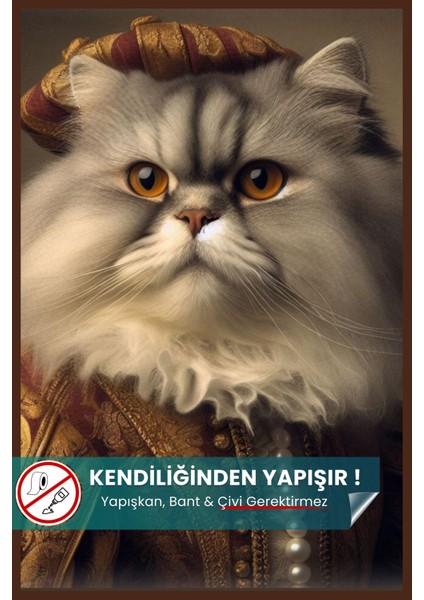 Iran Kedisi Posteri, Soylu Kedi Posteri, Yüksek Çözünürlüklü Akıllı Kağıt Poster,yapay Zeka Tasarım