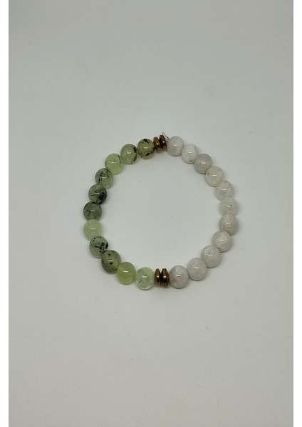 8 mm Ay Taşı, Prinayt Prehnit Doğaltaş Bileklik fiyatları