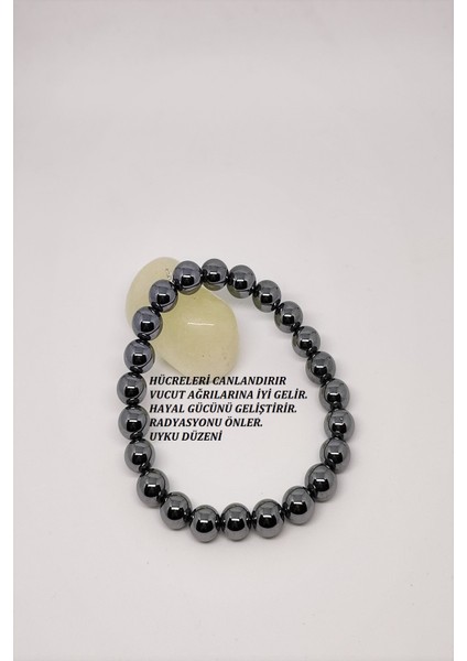 8 mm Terahertz Titreşim Doğaltaş Bileklik