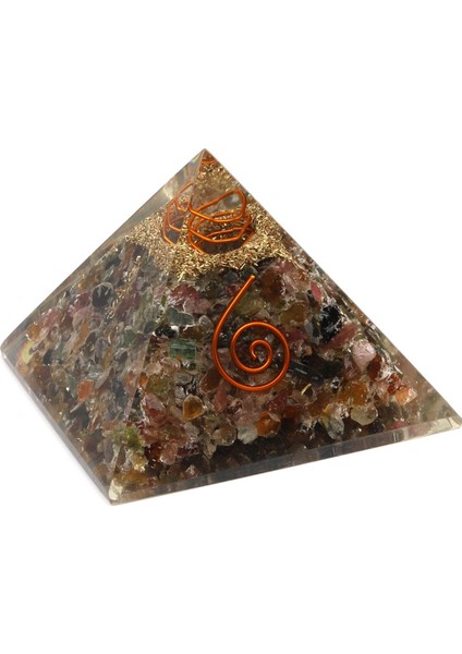 Turmalin Taşından Orgonit Piramit