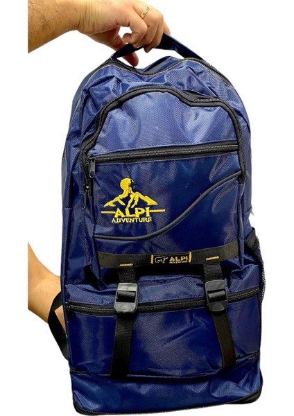 Askervadisi Adventure Dağcı Lacivert Renk Körüklü Sırt Çantası 55 Lt.+5 Lt.