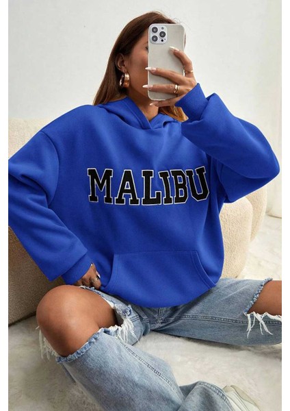 Unisex Malibu Baskılı Sweatshirt