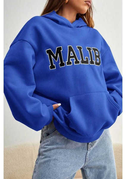 Unisex Malibu Baskılı Sweatshirt