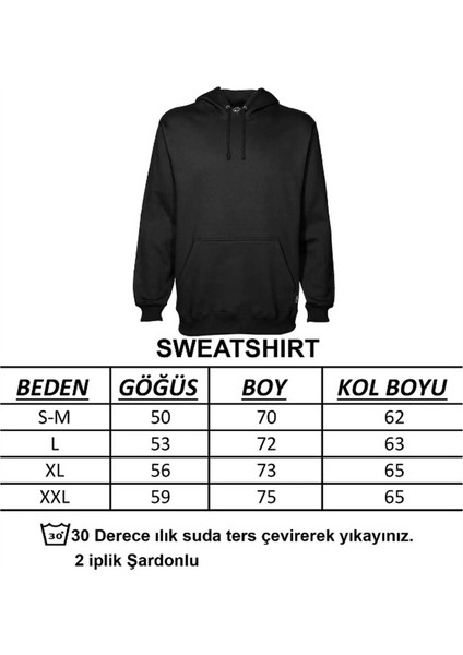 Peluş Ayı Baskılı Kapüşonlu Sweatshirt