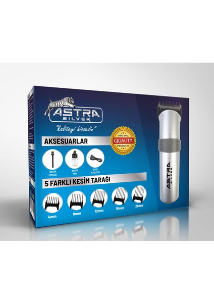 Astra Silver RD-609X Profesyonel Saç Sakal Tıraş Makinesi
