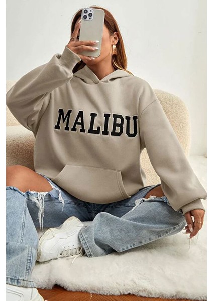 Unisex Malibu Baskılı Sweatshirt