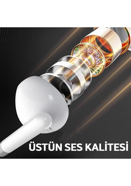 Özel Tasarım Kablolu Kulaklık 3.5 mm Jack Mikrofonlu