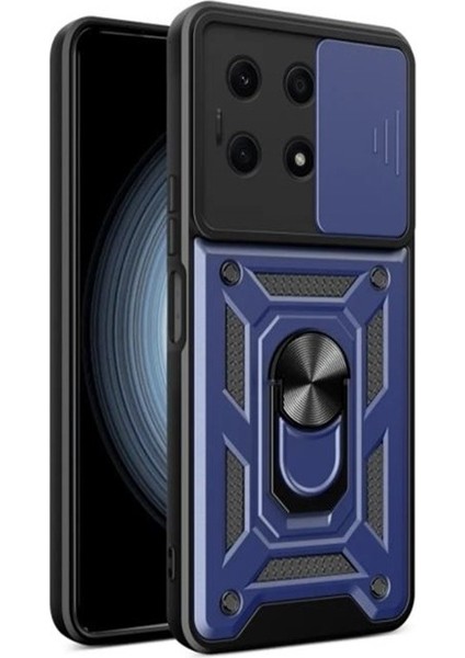 Xiaomi Redmi Note 13 Pro 5g Kılıf Ultra Korumalı Yüzüklü Manyetik Sürgülü Vega Kapak