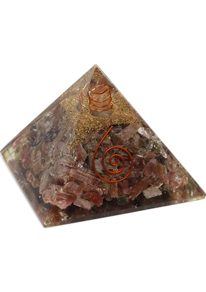 Turmalin Taşından Orgonit Piramit