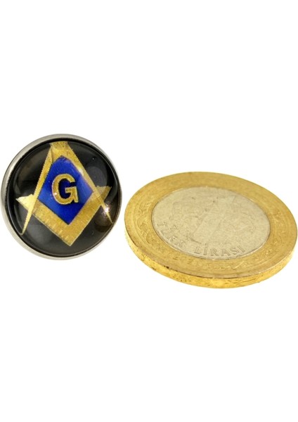 Mason Yaka Rozeti Masonik Gönye Pergel Üçgen Paslanmaz Çelik Rozet modelleri