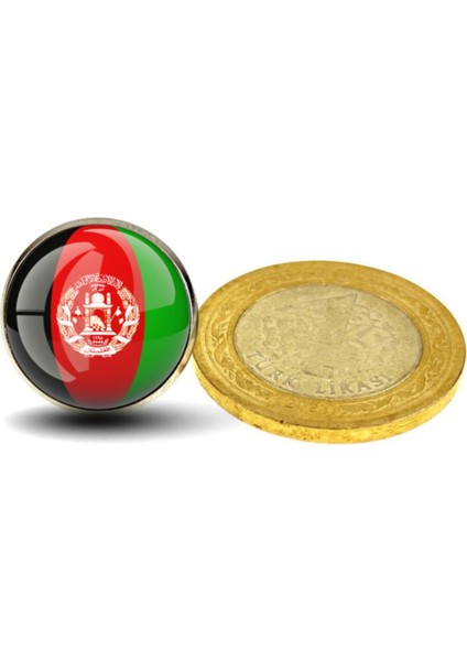 Afganistan Yaka Rozeti Afghanistan Bayrağı Paslanmaz Çelik Iğneli Camlı Büyüteçli Rozet fiyatları