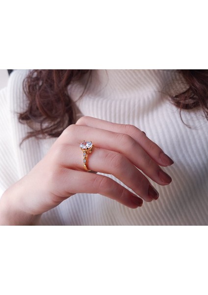 Pırlanta ve Beyaz Topaz Taşlı Nefertiti Yüzük 07R0203 indirimleri