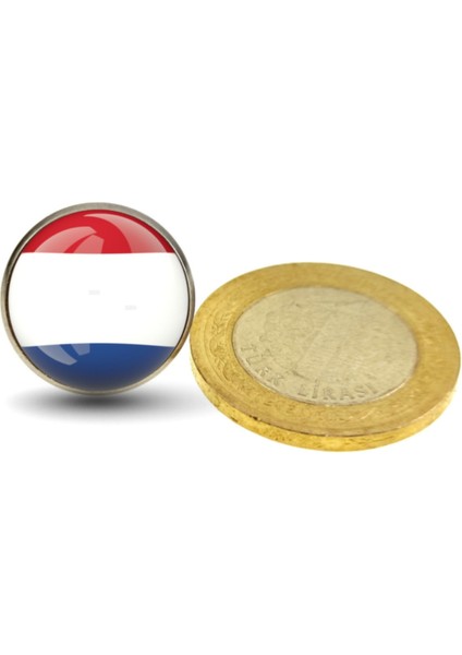 Hollanda Rozeti Netherlands Holland Ülke Bayrağı Paslanmaz Çelik 3D Rozet modelleri