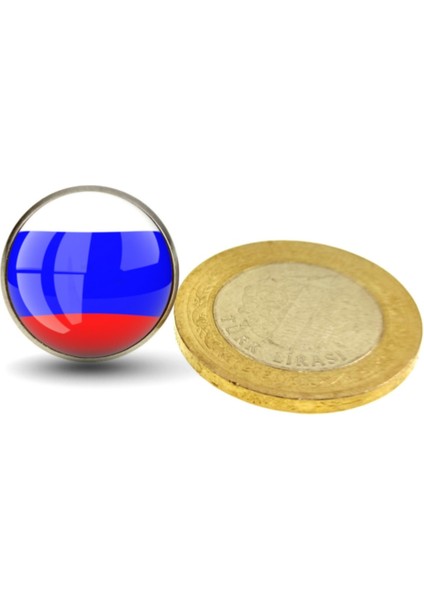 Rusya Yaka Rozeti Yuvarlak Russia Bayrağı Paslanmaz Çelik Rozet fiyatları