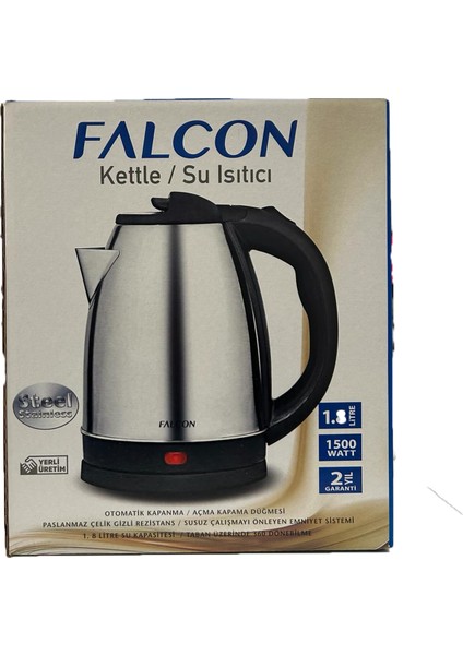 1.8 Litre Su Kapasiteli Çelik Ketlle/su Isıtıcı