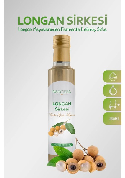 Narcissa Longan Meyvesi Detox Sirkesi 250 ml