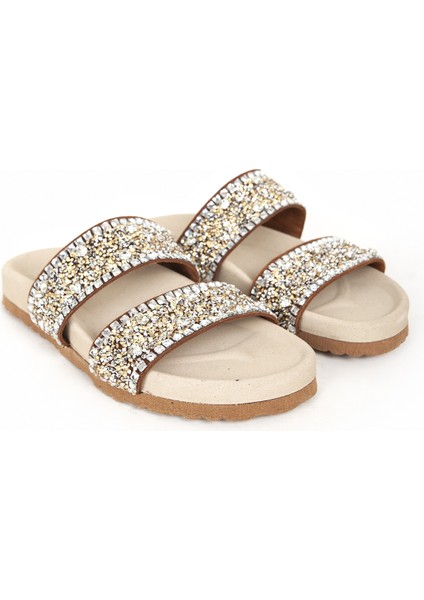 7866 Gerçek Süet Deri Kadın Taşlı Terlik fırsatları