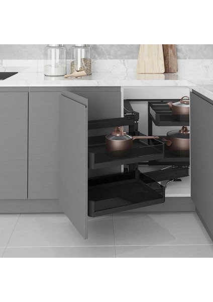Premium Kapağa Monte Kör Köşe Mekanizması Antrasit Sol S3001P fiyatları