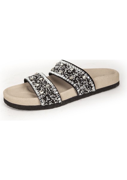 7866 Gerçek Süet Deri Kadın Taşlı Terlik fırsatları