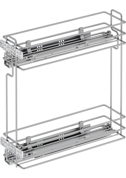 Tezgah Altı Ahşap Tabanlı Gizli Blum Tandem Raylı Şişelik-Deterjanlık Antrasit S2880-S2881 fırsatları