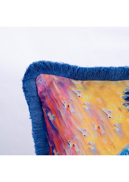 Kadife Kırlent Ithal Özel Tasarım Modern Klasik Püsküllü Kırlent Kılıfı fırsatları