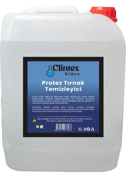 Clintex Kimya Protez Tırnak Temizleyici 5 Lt