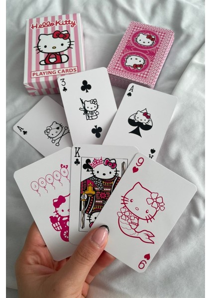 Anime Hello Kitty Iskambil Poker Kartı