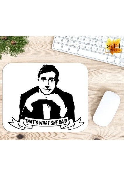 The Office Michael Scott Baskılı Özel Tasarım Dikdörtgen Kaydırmaz Mousepad