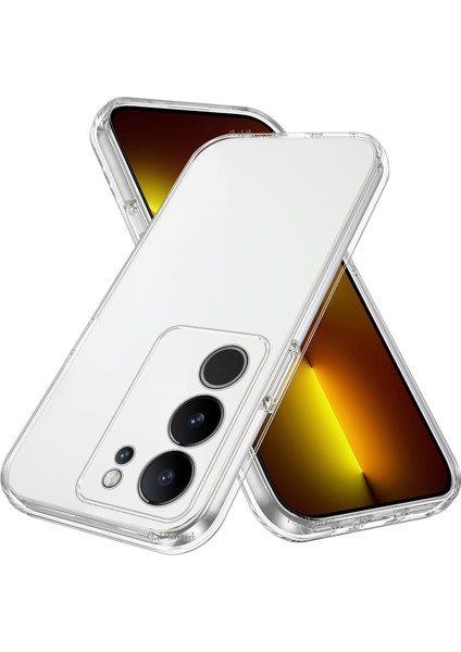 Vivo V29 5g Uyumlu Kılıf Kamera Korumalı Renksiz Şeffaf