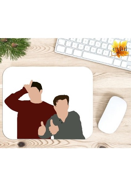 Friends Joey Chandler Baskılı Özel Tasarım Dikdörtgen Kaydırmaz Mousepad