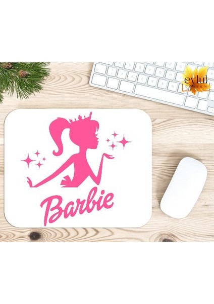 Barbie Baskılı Özel Tasarım Dikdörtgen Kaydırmaz Mousepad