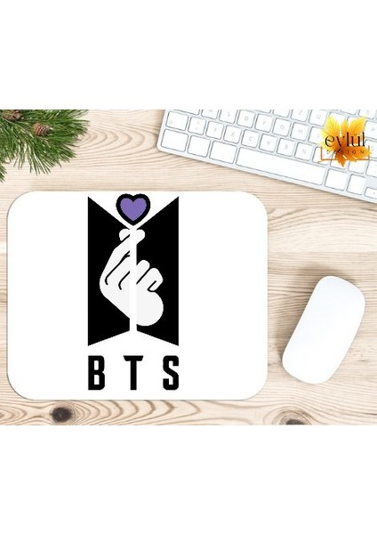 Bts Baskılı Özel Tasarım Dikdörtgen Kaydırmaz Mousepad