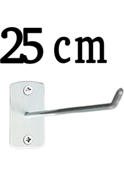 60 Adet 25 cm Duvara ve Suntaya Monte Kanca, Monteli Kanca Askı, Aksesuar, Bijuteri Kancası